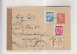 YUGOSLAVIA,1950 KRAPINSKE TOPLICE Registered  Censored Postal Stationery Cover To Austria - Storia Postale