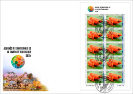 MALI 2024 FDC MS 10V - FROG FROGS GRENOUILLES GRENOUILLE AMPHIBIANS AMPHIBIENS - INTERNATIONAL DAY BIODIVERSITY - Grenouilles