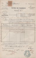 L'ALLEMAND ROMBACH - LE FRANC - ALSACE - CANTON DE SAINTE MARIE AUX MINES / 1870 FISCAL SUR DOCUMENT  (ref 7536) - Brieven En Documenten
