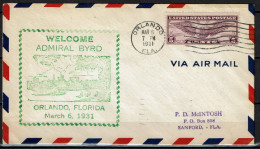 US Postal History - Admiral Byrd Expedition Visit Orlando, FL 1931 - Other & Unclassified