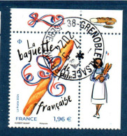 France 2024.La Baguette De Pain Française.Cachet Rond Gomme D'origine - Used Stamps