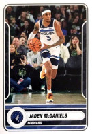 393 Jaden McDaniels - Minnesota Timberwolves - Panini NBA Basketball 2023-2024 Sticker Vignette - Other & Unclassified