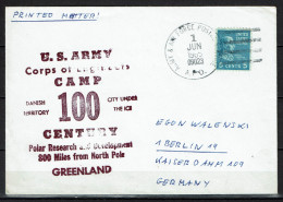 USA - Greenland  US Army Corps Of Engineers - Polar Research And Development - Interesting Cover - Altri & Non Classificati