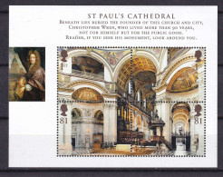 194 GRANDE BRETAGNE 2008 - Y&T BF 56 - Cathedrale Royaume Uni St Paul De Londres - Neuf ** (MNH) Sans Charniere - Nuovi