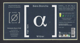 Etiquette De Bière Blanche Witbier   33 Cl -   Brasserie Que D'Ale  à  Marssac Sur Tarn   (81) - Cerveza