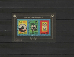 Uruguay 1974 Olympic Games Montreal / Innsbruck, Football Soccer World Cup, UPU S/s MNH -scarce- - Zomer 1976: Montreal