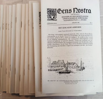 Gens Nostra 1982,Genealogische Vereniging, Jaargang 1982 Compl, Jaargang 37, 496 Pag, - Altri & Non Classificati