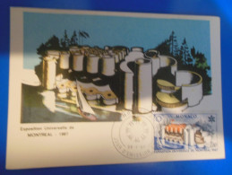 CARTE MAXIMUM DE MONACO   -  1967 - Cartoline Maximum