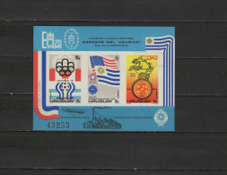 Uruguay 1975 Olympic Games Montreal / Innsbruck, Football Soccer World Cup, UPU, Zeppelin S/s Imperf. MNH - Estate 1976: Montreal