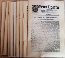 Gens Nostra 1983,Genealogische Vereniging, Jaargang 1983 Compl, Jaargang 38, 404 Pag, - Sonstige & Ohne Zuordnung