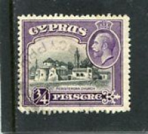 CYPRUS - 1934   GEORGE V  3/4 Pi  FINE USED - Cipro (...-1960)