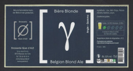 Etiquette De Bière Blonde Belgian Blond Ale   75 Cl -   Brasserie Que D'Ale  à  Marssac Sur Tarn   (81) - Birra