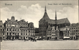 CPA Hansestadt Rostock, Neuer Markt, Marienkirche - Autres & Non Classés