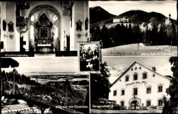 CPA Siegsdorf In Oberbayern, Kloster Maria Eck, Wallfahrtskirche, Hochfelln, Chiemsee, Berggasthof - Autres & Non Classés