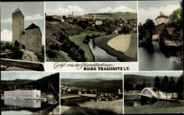 CPA Trausnitz In Der Oberpfalz, Jugendherberge Burg Trausnitz, Brücke, Ortsansicht - Autres & Non Classés