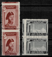 WWII Poland Forces In Italy 1945  1 & 2 Zl Sassone Cat. 11-12  MNH Error - Unused Stamps