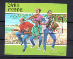 CAP VERT - CABO VERDE - CAPE VERDE - M/S - B/F - 1991 - GROUPE TYPIQUE - TRADITIONAL GROUP - MUSIQUE - MUSIC - - Kap Verde