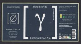Etiquette De Bière Blonde Belgian Blond Ale   33 Cl -   Brasserie Que D'Ale  à  Marssac Sur Tarn   (81) - Beer