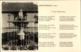 Gedicht CPA Brandenburg An Der Havel, Fritze Bollmann, Brunnen - Other & Unclassified