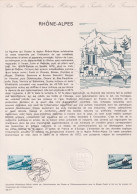 1977 FRANCE Document De La Poste Rhône Alpes N° 1919 - Documenten Van De Post