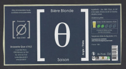 Etiquette De Bière Blonde Saison   33 Cl -   Brasserie Que D'Ale  à  Marssac Sur Tarn   (81) - Cerveza