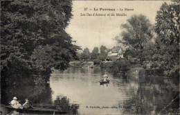 CPA Le Perreux Sur Marne Val De Marne, La Marne, Les Iles D’Amour Und Du Moulin - Other & Unclassified