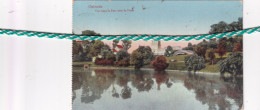 Oostende, Ostende, Vue Dans Le Parc Avec La Poste, Feldpost, Veldpost, 1915, Colorisé - Oostende