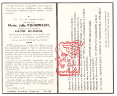 DP Marie Pennewaert °St-Antelinks Herzele 1890† Oosterzele 1953Goessens Schepens Verspeeten Pijpaert Speliers Vandewiele - Devotion Images