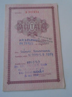 D203061     Valutalap  - Sheet Of Currency - Hungary 1988 - Chèques & Chèques De Voyage