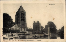 CPA Corbeil Essonne, Kirche Saint-Spire, L'Essonne - Other & Unclassified