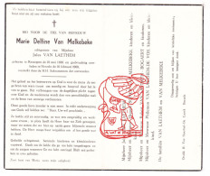 DP Marie Delfine Van Melkebeke ° Ressegem 1886 † Herzele 1960 X Jules Van Laethem // Sonck Bogaert De Vos - Devotion Images