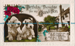 R003767 Greeting Postcard. Birthday Thoughts For My Grandson. RP - Monde
