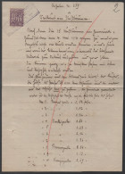 L'ALLEMAND ROMBACH - LE FRANC - ALSACE - CANTON DE SAINTE MARIE AUX MINES / 1916 FISCAL SUR DOCUMENT  (ref 7536) - Cartas & Documentos