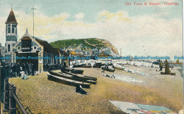 R003782 Old Town And Beach. Hastings. 1906 - Monde