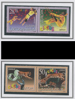 Yougoslavie - Jugoslawien - Yugoslavia 2002 Y&T N°2921+V à 2922+V - Michel N°3076+ZF à 3077+ZF *** - EUROPA - Unused Stamps
