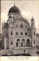 Judaika CPA Firenze Florenz Toscana, Synagoge, Via Farini - Other & Unclassified