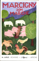 Artiste CPA Larue, Marcigny Saône Et Loire, Reklame, Son Marche, Bauernhofszene - Sonstige & Ohne Zuordnung