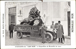 CPA Das Black Lion Automobile Auf Der Brüsseler Ausstellung 1910, Reklame - Andere & Zonder Classificatie