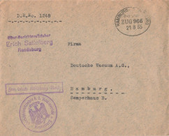 Bahnpost (Ambulant; R.P.O./T.P.O.) Hamburg-Flensburg (ZA2640) - Cartas & Documentos