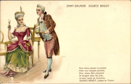 Lithographie Saint Galmier Loire, Source Badoit, Pour Mieux Danser La Pavane, Reklame - Autres & Non Classés