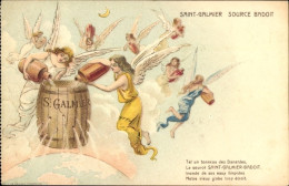 Lithographie Saint Galmier Loire, Source Badoit, Reklame, Engel - Autres & Non Classés