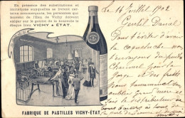 CPA Vichy Allier, Pastillenfabrik Vichy-Etat, Reklame - Pubblicitari