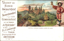 Lithographie Schloss Birseck Basel-Land, Fabrik Der Holländer Von BJ Lindeboom, Amsterdam - Altri & Non Classificati