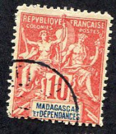 Colonie Française, Madagascar N°43 ; Faux Fournier - Usados