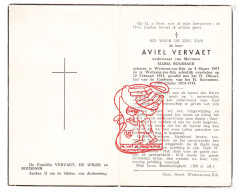 DP Aviel Vervaet ° Wetteren Ten Ede 1893 † 1953 X Maria Boussaer - Images Religieuses
