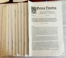 Gens Nostra 1990,Genealogische Vereniging, Jaargang 1990 Compl, Jaargang 45, 588 Pag, Karel De Grote Editie I - Otros & Sin Clasificación