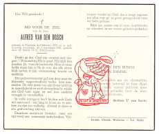 DP Alfred Van Den Bosch / Van Damme ° Wetteren 1878 † 1960 - Devotion Images