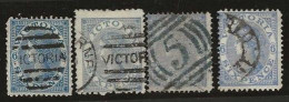 Victoria    .   SG    .   136  4x    .   O      .     Cancelled - Used Stamps