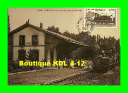 AL REP 11 - Train - Loco Fives-Lille 030 T En Gare - SAINT-MICHEL DE CHAVAIGNES - Sarthe - M-St-C  - REPRODUCTION - Gares - Avec Trains
