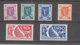 Yvert 322 à 327 - Exposition Internationale Paris 1937 - Série De 6 Timbres Neufs Sans Traces De Charnières - Other & Unclassified